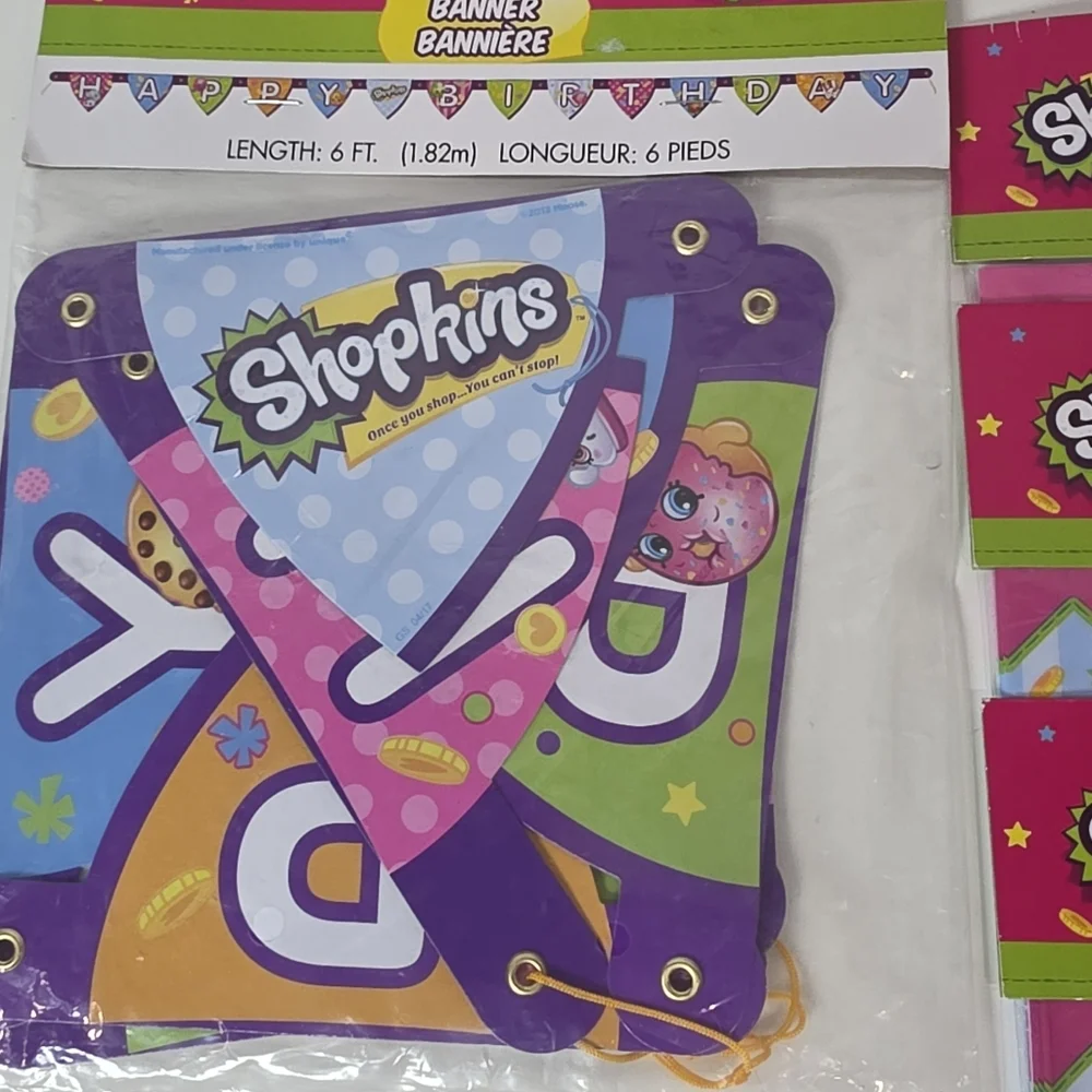 Shopkins Pink Party Supplies Kit
